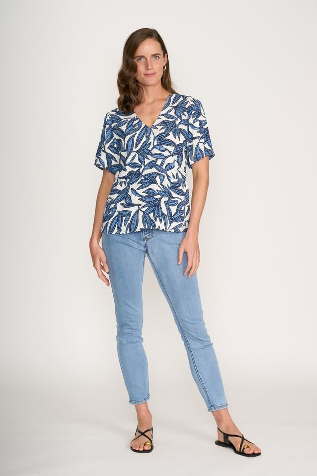 Foil Social Blossom Top